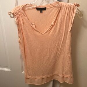 Sanctuary Orange Front Blouse with side ties